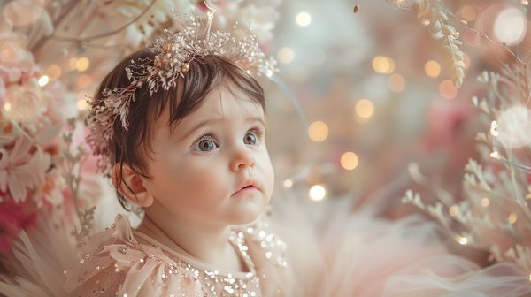 Robe princesse bébé 1 an : éveil de féérie